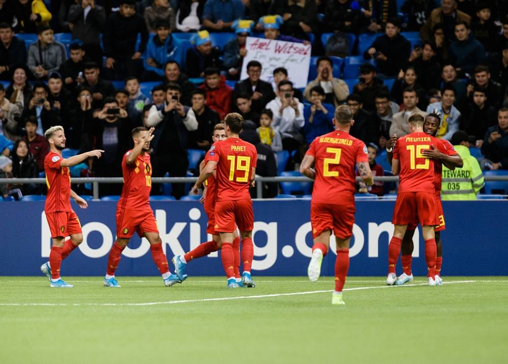 哈萨克斯坦队在欧预赛比赛中表现抢眼